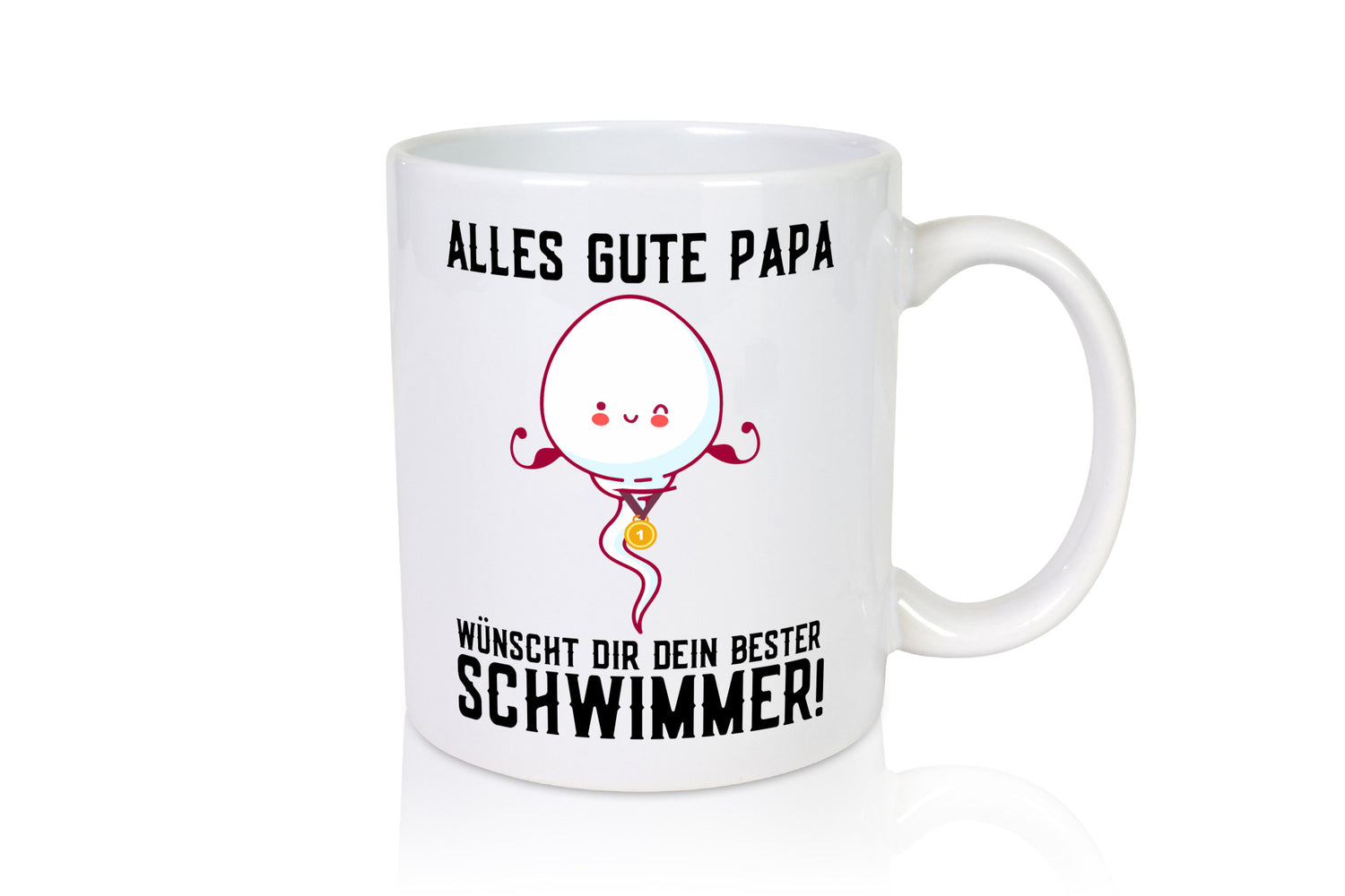 Alles Gute Papa | Vatertag Bester Schwimmer Medaille lustig Familie