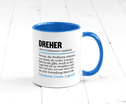 Dreher Humor | Fräser Zerspannungsmechaniker Geschenkidee Tasse