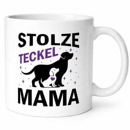 Stolze Teckel Mama | Hunde Muttertag Geschenkidee Familie Humor Tasse