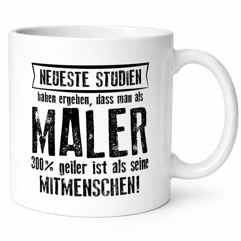 Neuste Studien: Maler | Malerei lustig Humor Geschenkidee Geschenk Tasse