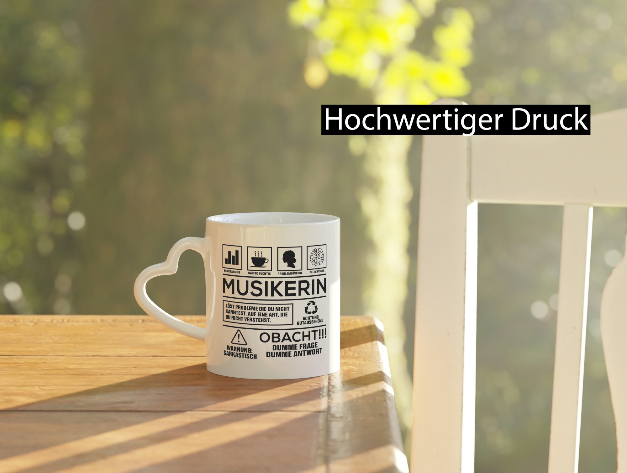 Achtung Probleme Musikerin | Musik Musikantin lustig Humor Geschenkidee