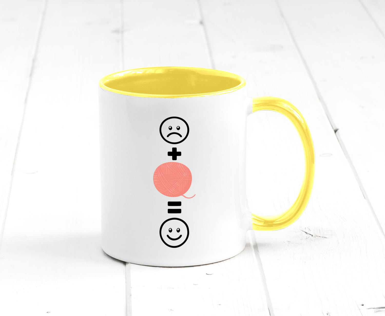 Wolle | Häkeln |Glücklich Geschenk Humor Geschenkidee lustiger Spruch Tasse