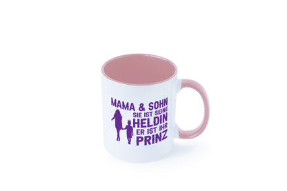 Mama &amp; Sohn | Helding Prinz Mutterliebe Geschenkidee Familie Humor Tasse