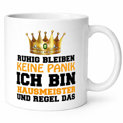 Ich bin Hausmeister Geschenkidee Humor Tasse