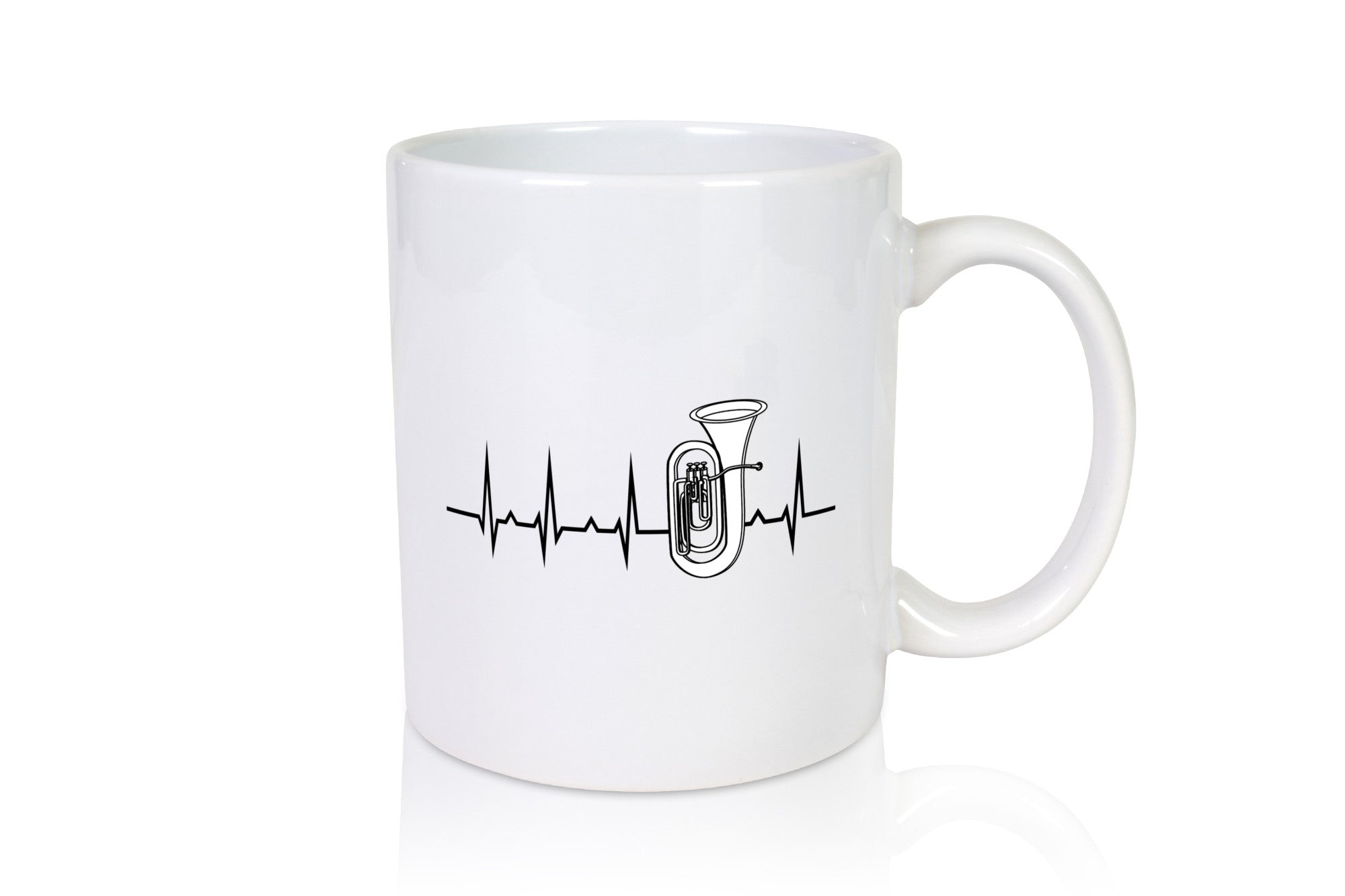 Tuba Herzschlag | Motiv Musiker Musik Instrument lustiger Spruch Geschenk Humor