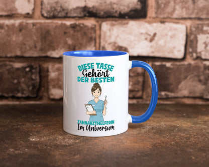 Im Universum: Zahnarzthelferin | Zahnmedizin Humor Geschenkidee Tasse