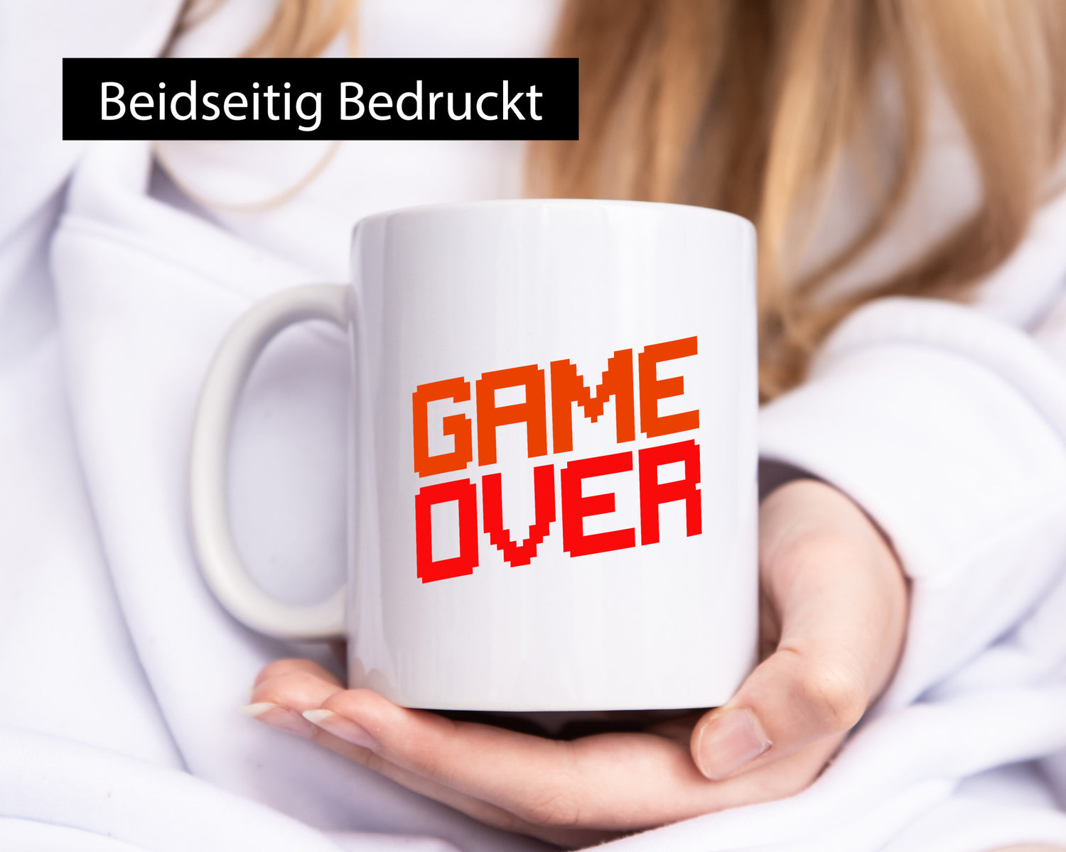 Game Over | Gamer Zocker Retro PC Nerd Pixel Geschenkidee Humor Tasse