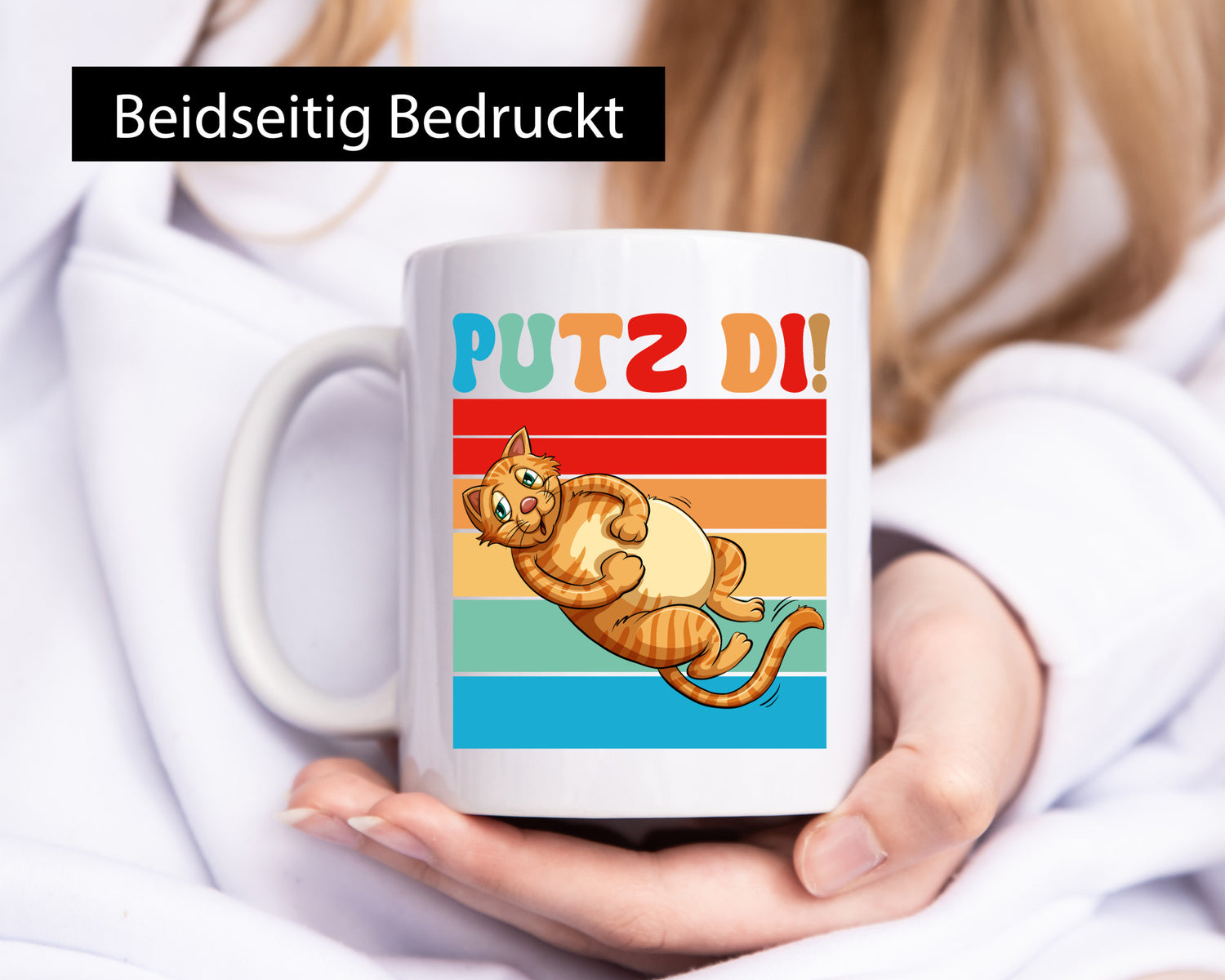 Putz di | Katze Katzenfreunde Katzen Geschenk Tierliebhaber Humor lustiger