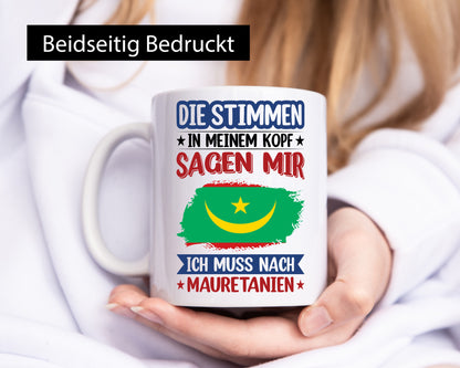 Mauretanien | Urlaub Stimmen in meinem Kopf Traumland lustiger Spruch Geschenk