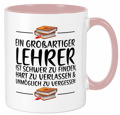Großartiger Lehrer schwer zu finden | Schule Beste lustiger Spruch Geschenk Tasse