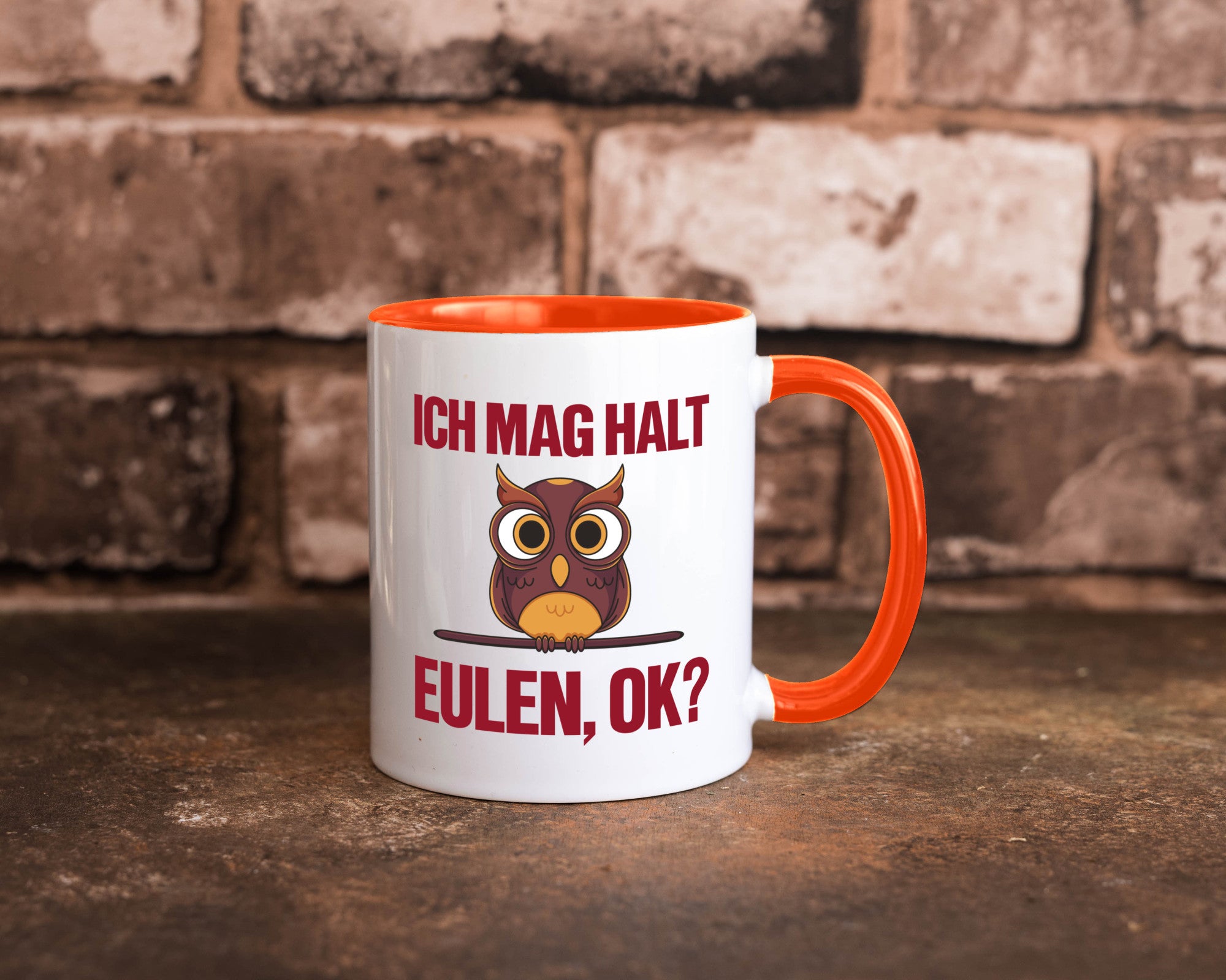 Ich mag Eulen | Spruch süße Eule Motiv lustiger Geschenk Humor Geschenkidee