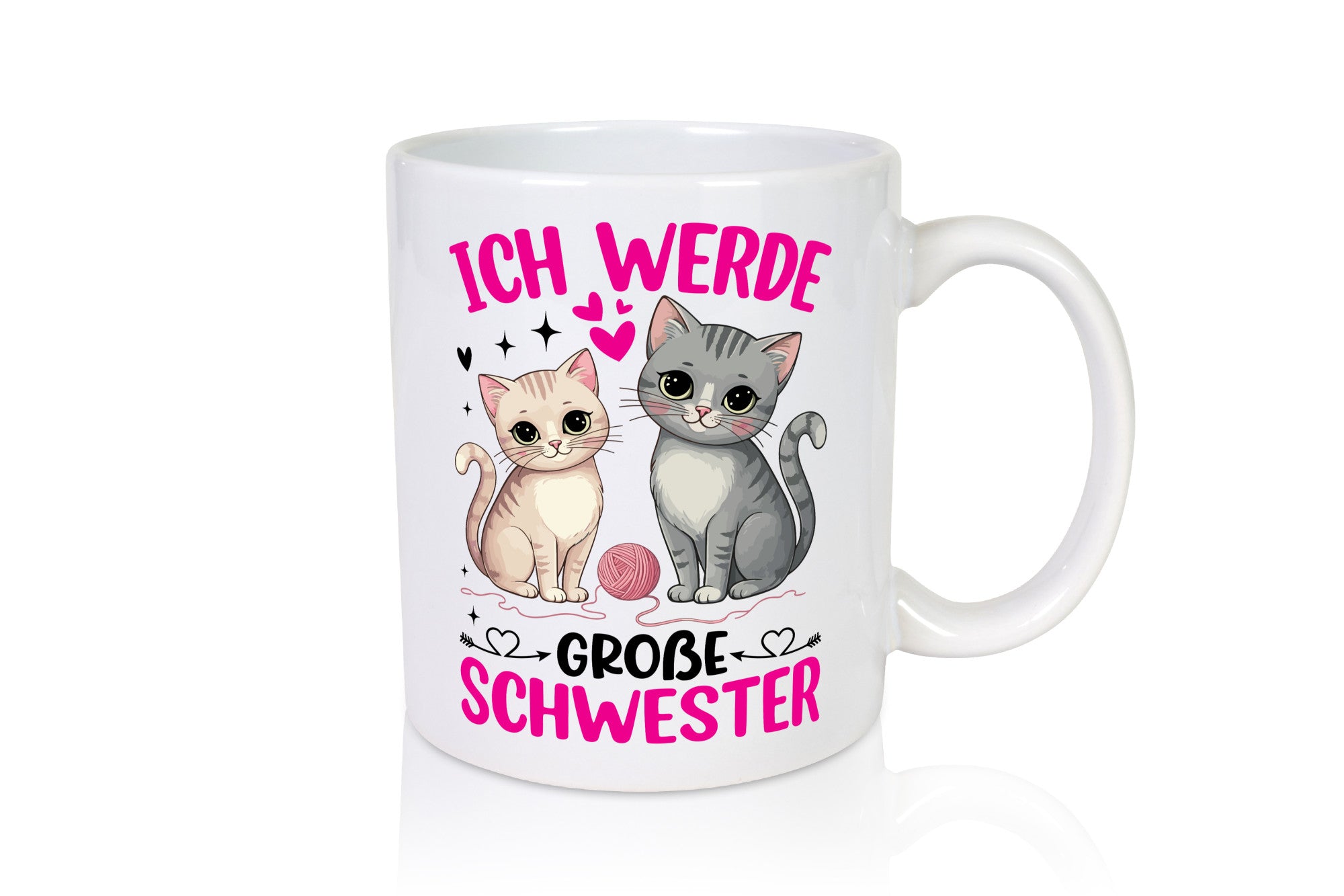 Ich werde Große Schwester | Katzen Geschwister lustiger Spruch Geschenk