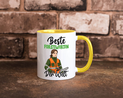 Beste Forstwirtin | Forst Wirtin v2 lustig Humor Geschenkidee Geschenk Tasse