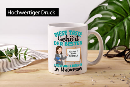 Im Universum: Englischlehrerin | Englisch Lehrerin Geschenk Humor Geschenkidee