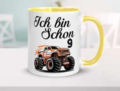 9. Geburtstag | Monster truck 9 Jahre lustiger Spruch Geschenk Geschenkidee