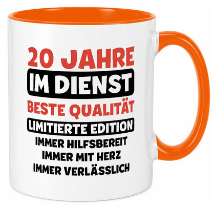 20 Jahre im Dienst | Jubiläum Arbeit v3 Geschenk Kollegen Büro lustiger Spruch