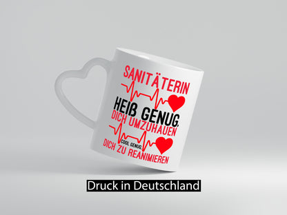 Heiße Sanitäterin | Reanimation Puls Rettungsdienst lustiger Spruch Geschenk