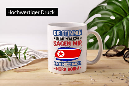 Nord Korea | Urlaub Stimmen in meinem Kopf Traumland lustiger Spruch Geschenk