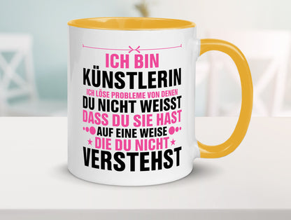 Löse Probleme: Künstlerin | Kunst v2 Geschenkidee Humor Tasse