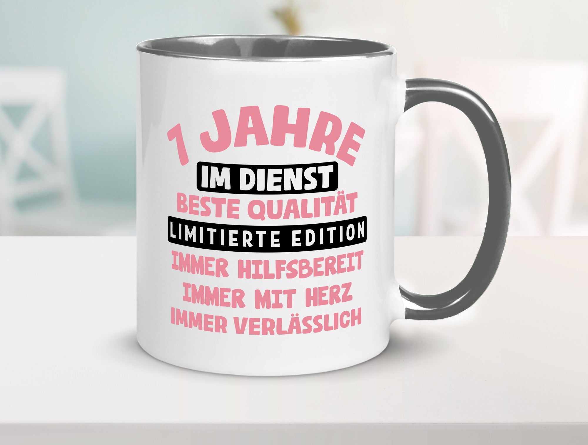 7 Jahre im Dienst | Jubiläum Arbeit v11 lustiger Spruch Geschenk Kollegen Büro