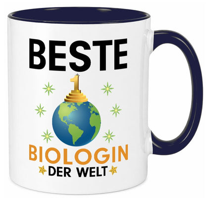 Welt Beste Biologin | Biologie Naturforscherin Geschenkidee Humor Tasse