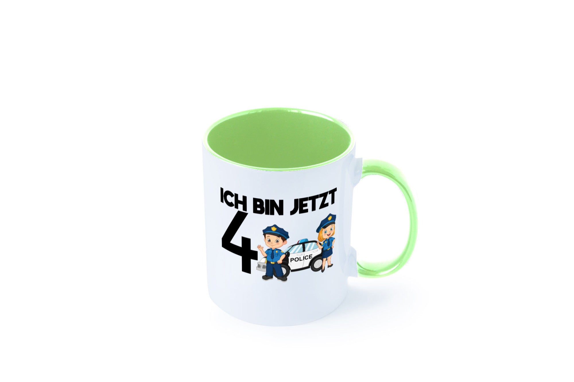 Ich bin jetzt 4 | Polizei 4. Geburtstag Jähriger Geschenk Geschenkidee lustiger