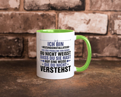 Löse Probleme: Heizungsinstallateur | Heizungsbauer lustiger Spruch Geschenk