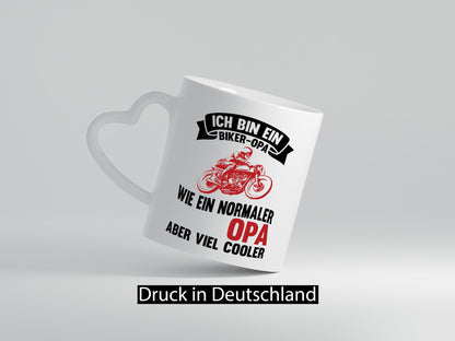 Biker Opa | Cooler Großvater lustig Familie Geschenkidee Geschenk Tasse