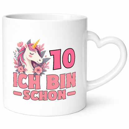 10. Geburtstag | 10 Jahre Einhorn bin schon Mädchen Humor Geschenkidee Tasse