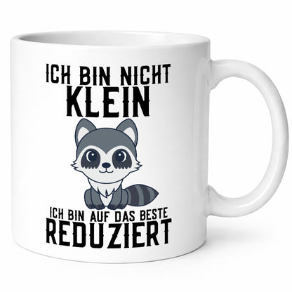 Ich bin nicht klein | das Beste süßer Waschbär Comic Geschenk Humor