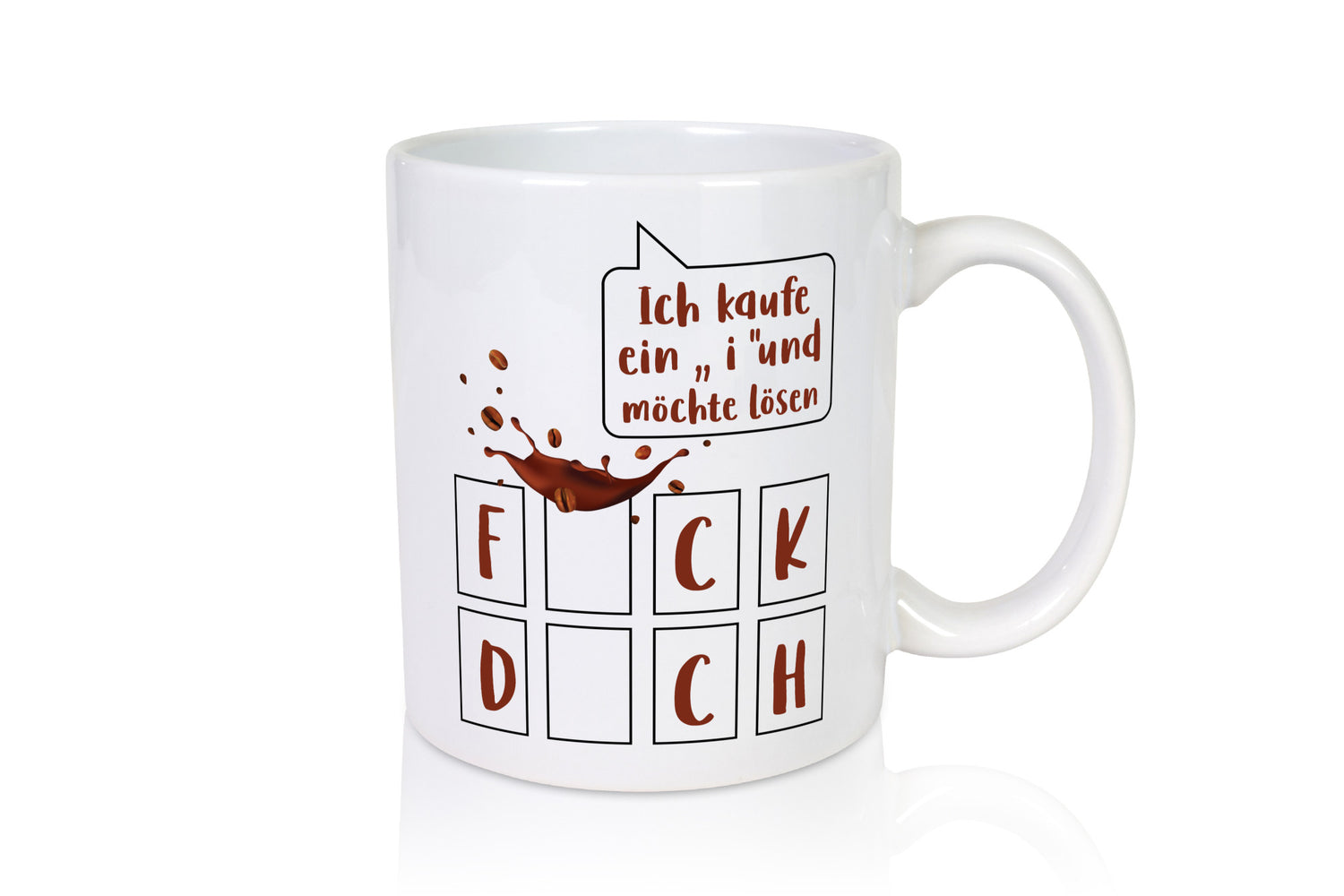 Ich kaufe ein i | Glücksrad Rätsel F*ck D*ch Humor Geschenkidee Tasse
