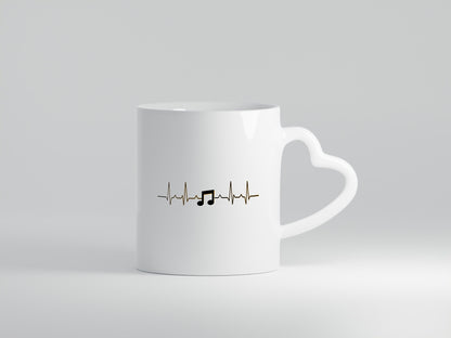 Note Herzschlag | Musik Symbol Musiker Musikant lustig Humor Geschenkidee
