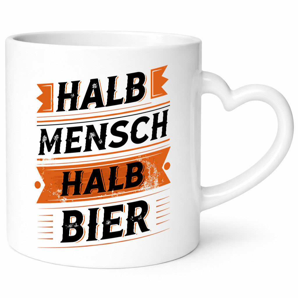 Halb Mensch Bier | Biertrinker Bierliebhaber lustig Humor Geschenkidee Geschenk