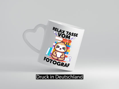 Relax Tasse: Fotograf | Fotografie Kamera lustiger Spruch Geschenk Humor