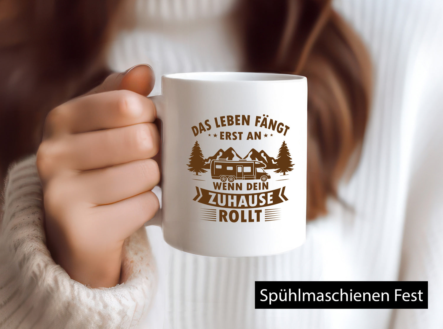 Life Begins | Home Motorhome Gift Idea Humor Mug