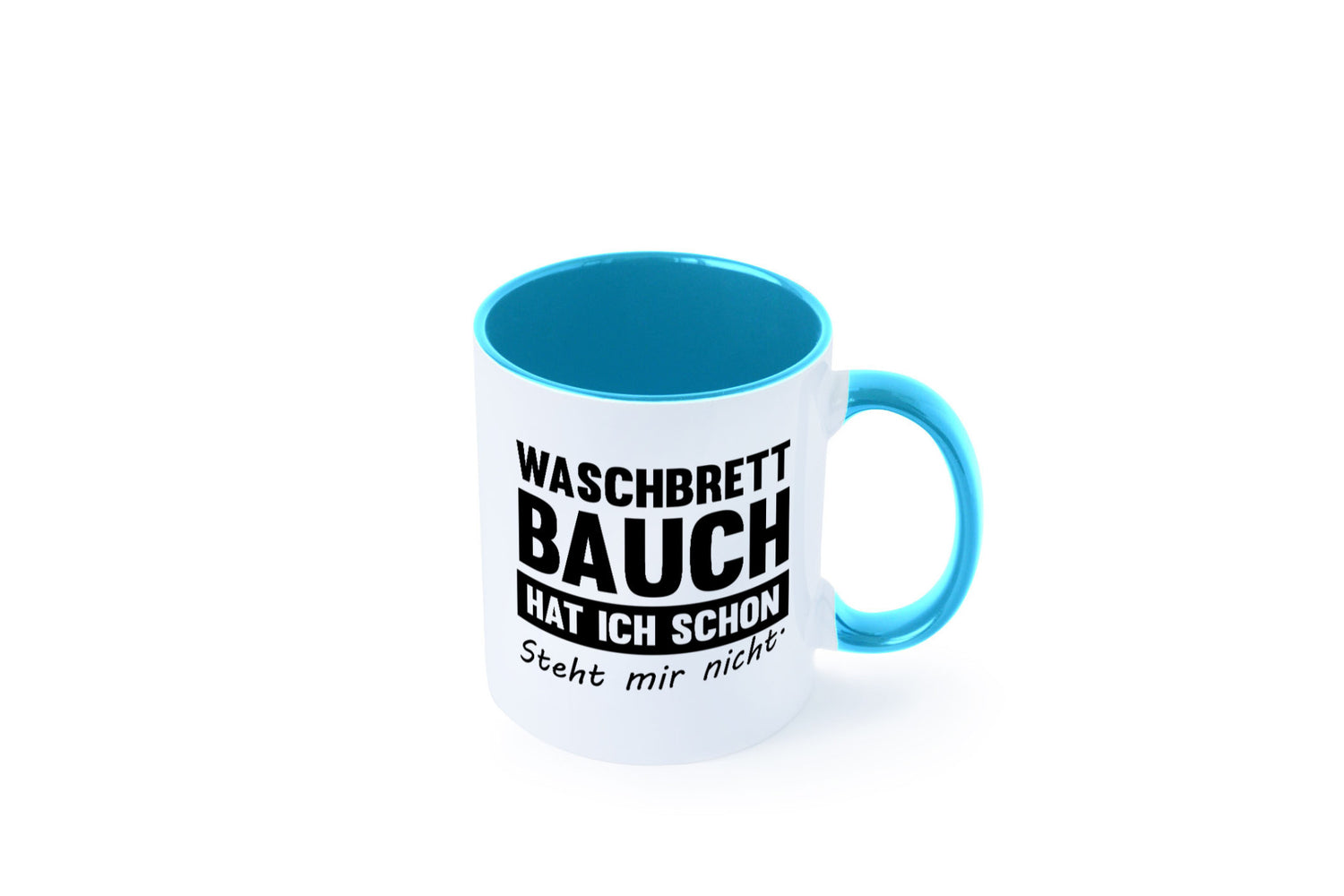 Waschbrettbauch steht mir nicht | Sixpack Gym lustiger Spruch Geschenk Humor