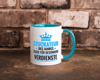Besonderer Verdienst: Stuckateur | Innenausbau Beruf lustiger Spruch Geschenk