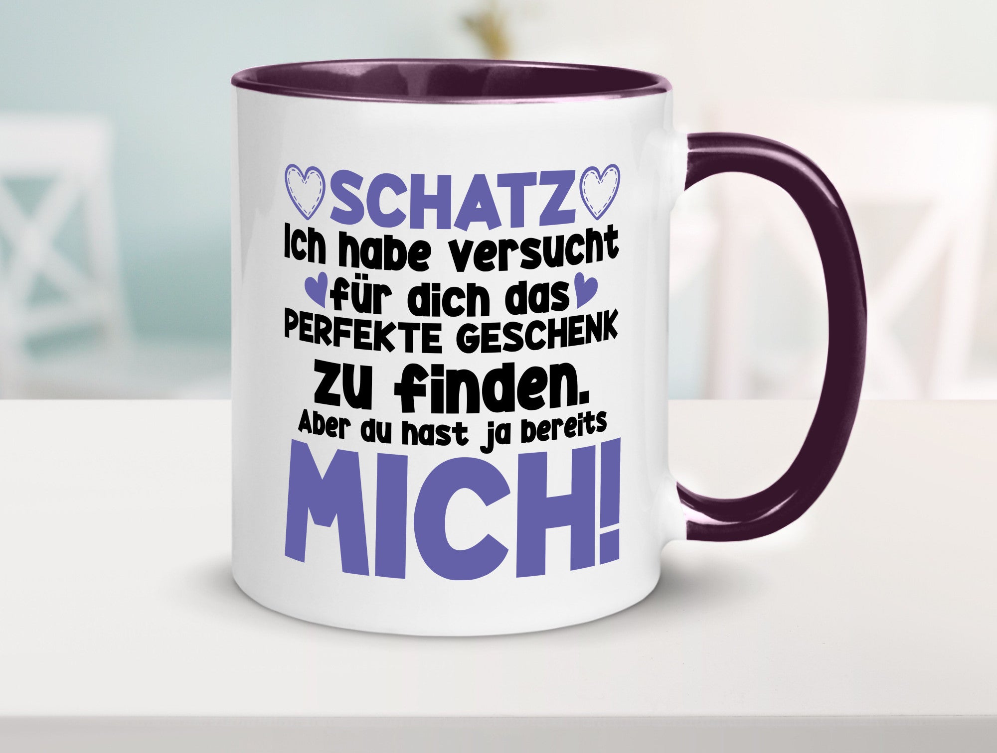 Schatz | Liebe Valentinstag Freund Freundin Herz Geschenkidee Humor Tasse