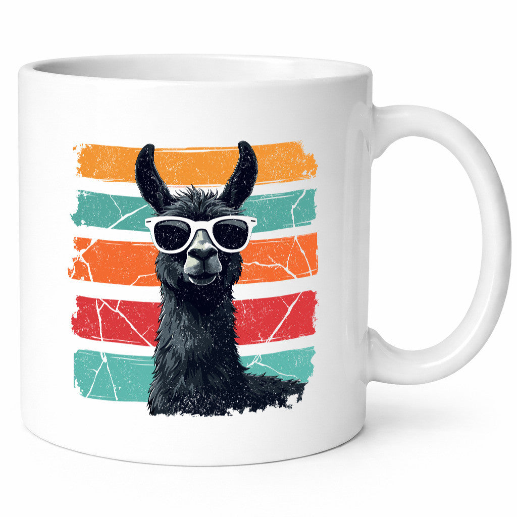 Alpaka | Lama mit Sonnenbrille Humor Geschenkidee Tasse