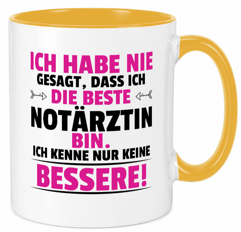 Die Beste Notärztin | Ärztin Humor Geschenkidee Tasse