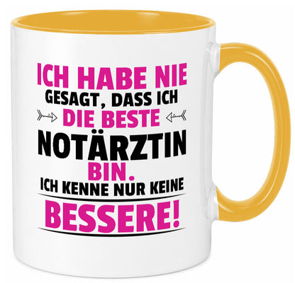 Die Beste Notärztin | Ärztin Humor Geschenkidee Tasse