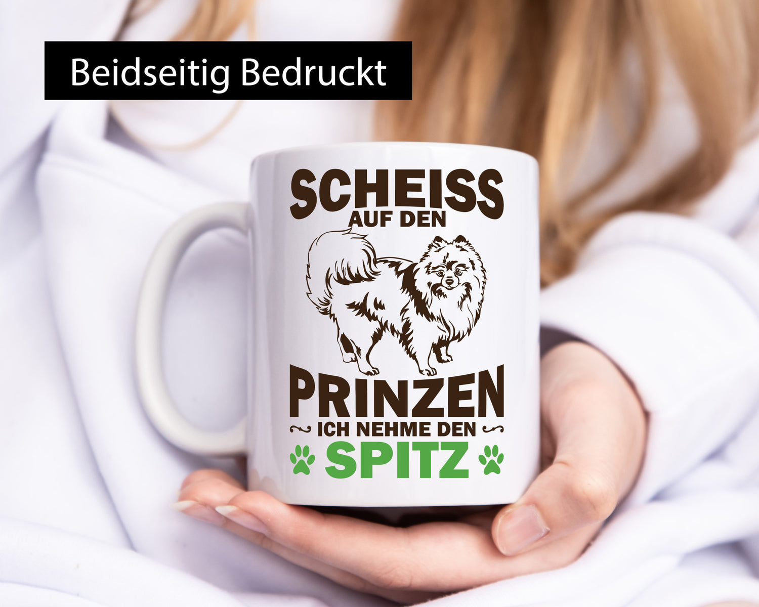 Scheiss auf den Prinzen ich nehme Spitz | Hund Humor Tierliebhaber Geschenkidee