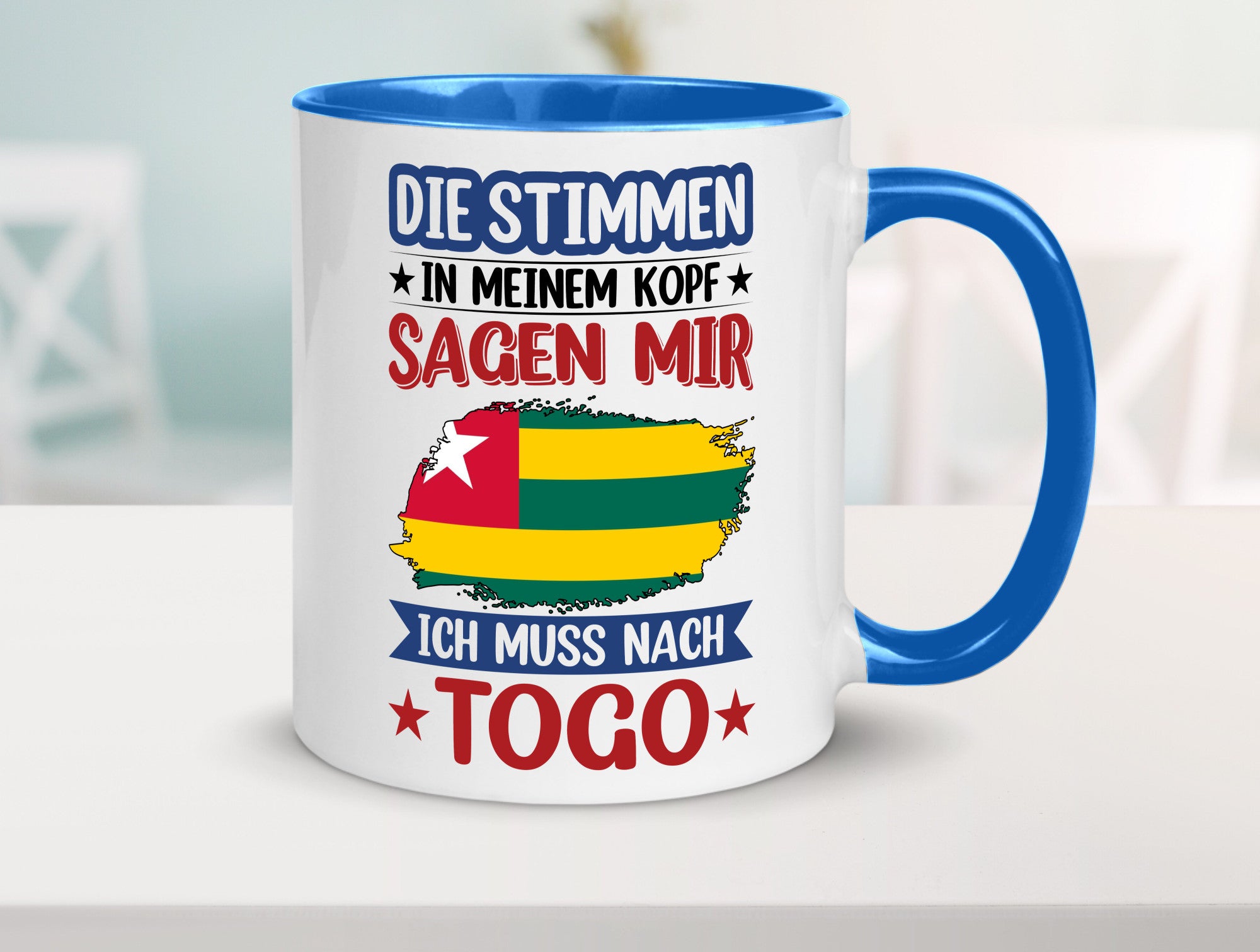 Togo | Urlaub Stimmen in meinem Kopf Traumland Humor Geschenkidee Tasse