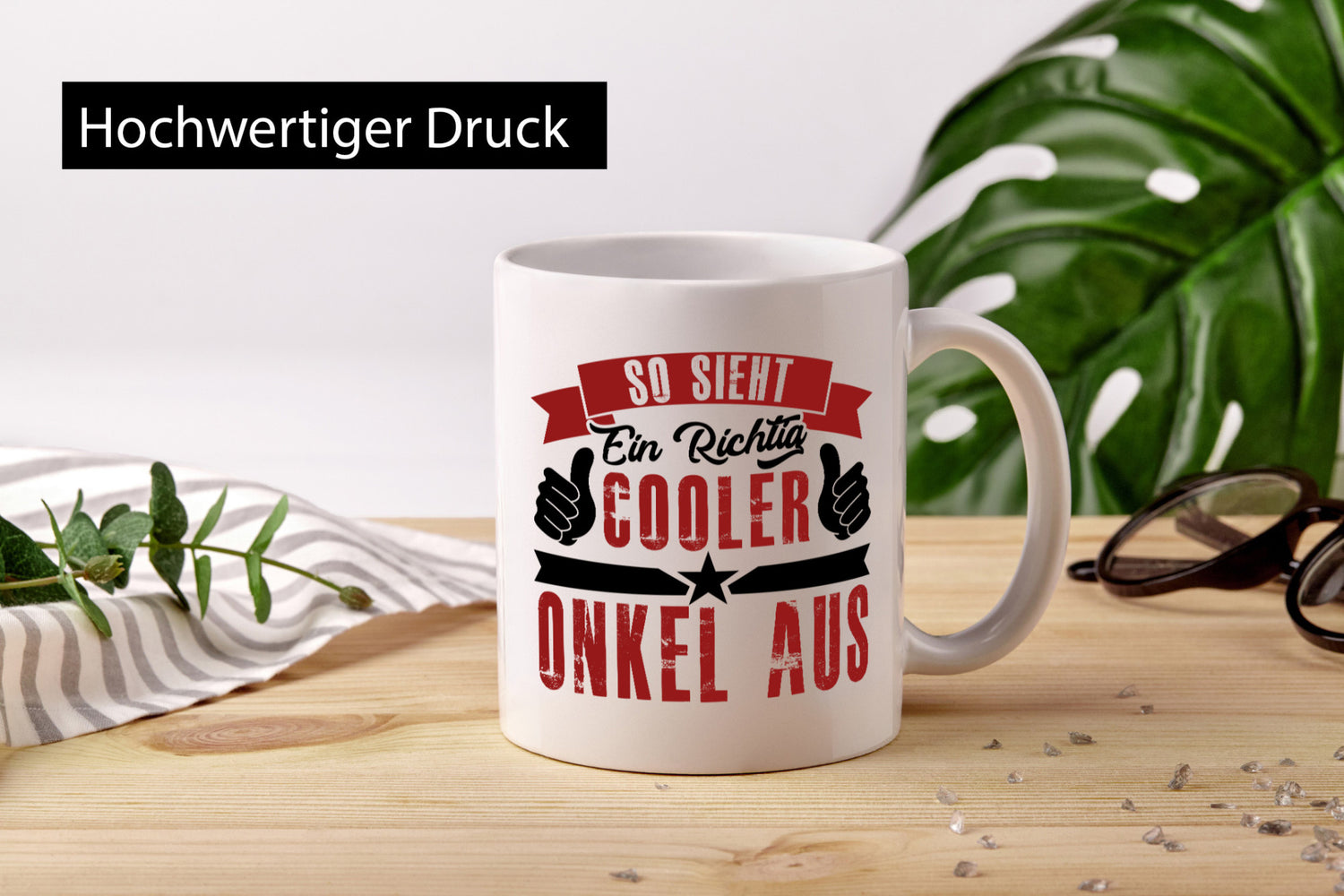 So sieht ein richtig cooler Onkel aus | lustig Humor Geschenkidee Geschenk Tasse