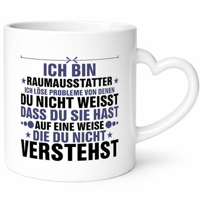 Löse Probleme: Raumausstatter | Wohn Ausstatter v2 Humor Geschenkidee Tasse