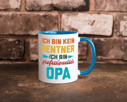 Ich bin Professioneller Opa | Rentner Großvater Geschenkidee Familie Humor Tasse
