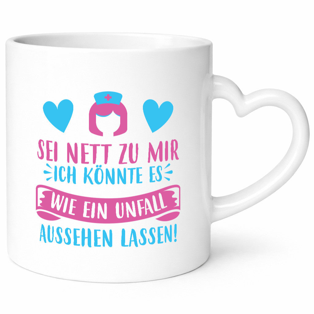 Sei nett, könnte wie ein Unfall aussehen | Kopf lustiger Spruch Geschenk Humor