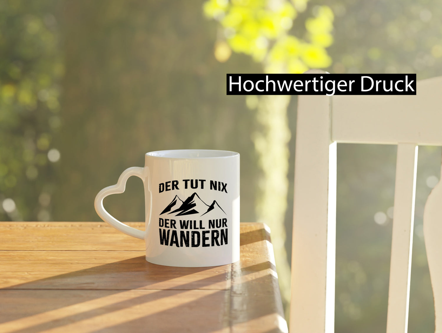 Tut nix, will nur wandern | Berge Geschenkidee Humor Tasse