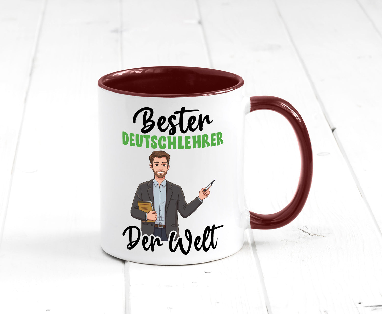 Bester Deutschlehrer | Lehrer Schule v2 lustiger Spruch Geschenk Humor