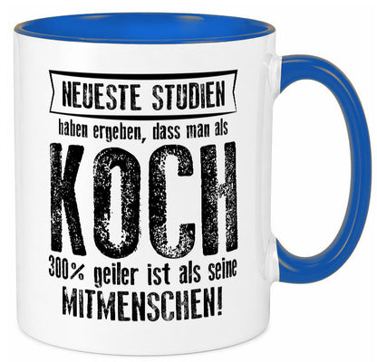 Neuste Studien: Koch | Chefkoch Humor Arbeit Kollegen Büro Geschenkidee Tasse